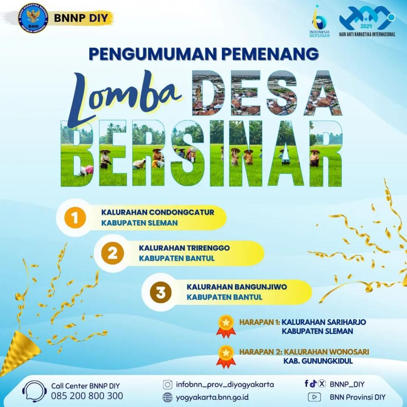 Pengumuman Lomba Desa Bersinar